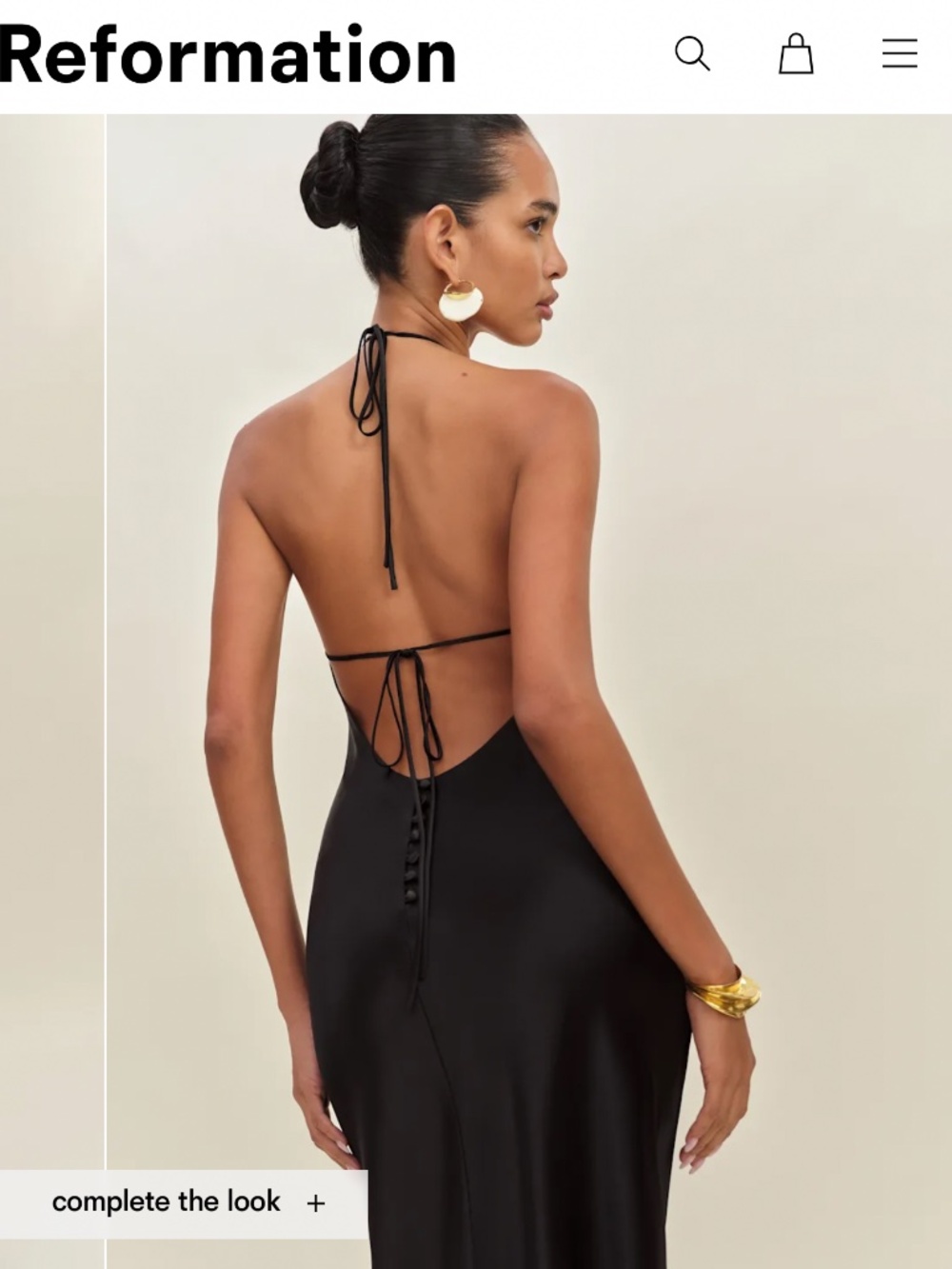 Reformation Jeany Silk Dress